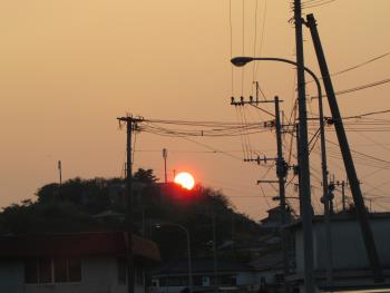 夕日